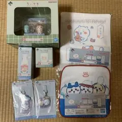 一番くじちいかわ D賞 かわいい？洗い場フィギュア＋おまけ6点セット