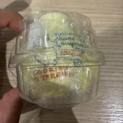 【匿名配送】ムーミン 陶器の一輪挿し 花瓶 ガチャ 黄色