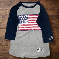 Champion × go slow caravan ラグランロンT M 七分袖のサムネイル