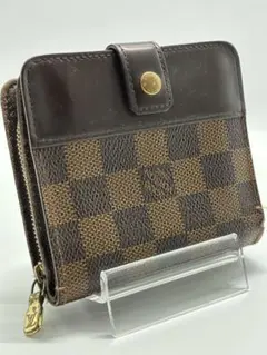 ルイ ヴィトン ダミエ コンパクトジップ N61668 二つ折り財布