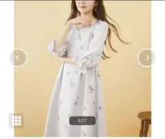 新品　匿名配送　オリジナルフラワープリントワンピース