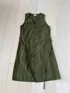 美品✨ARCH&LINE カーキノースリーブベスト