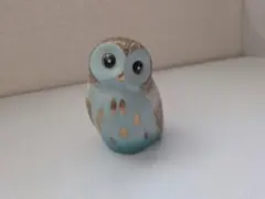 九谷焼 ふくろう 置物 九谷長峰 フクロウ 梟 縁起物