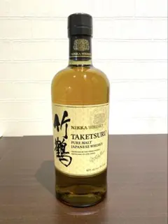 古酒 竹鶴 12年 ピュアモルト 丸型ボトルベビーボトル180ml 40%終売品 古酒 竹鶴 12年 ピュアモルト スリムボトル(丸型ボトル)ベビーボトル