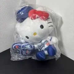 本日限定お値下げ ドジャース キティーコラボ ぬいぐるみ　おまけ付き 球場限定配布】ハローキティ×ドジャース プレミアコラボ