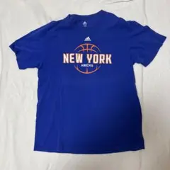 希少 adidas New York Knicks Tシャツ ブルー XLのサムネイル
