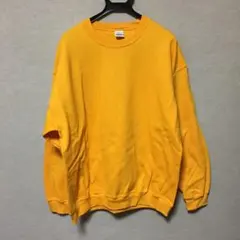 新品 GILDAN ギルダン 長袖トレーナー ゴールド 黄色 L