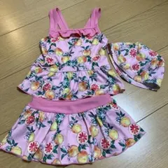 【100】セパレート水着 ブランシェス 3点セット