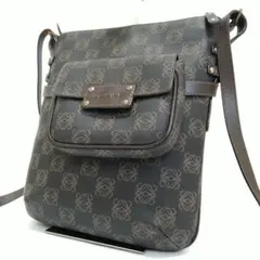 LOEWE ショルダーバッグ リピートアナグラム ポーチ PVC レザー 茶