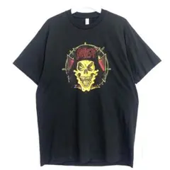 SLAYERスレイヤーバンドTシャツバンTツアー両面プリントヴィンテージブラック