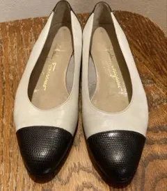 フェラガモ バイカラー パンプス 6 1/2B(約23.5)