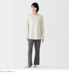 無印良品 ルームウェア Mサイズ ホワイト×オートミールのサムネイル