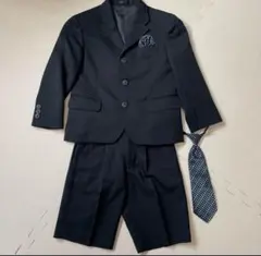 キッズ ブラック フォーマルスーツ ショートパンツ