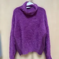ROPE PICNIC パープル タートルネック セーター 38