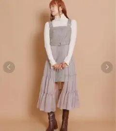 新品未使用 REDY AZEL 透けティアードフロントミニジャンスカ