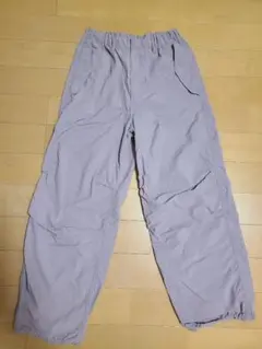 GU パラシュートパンツ　くすみピンク　メンズS