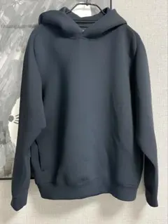 メンズ S ユニクロ ウルトラストレッチ　ドライスウェットプルパーカー 黒