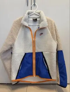 Nike フリースジャケット S ホワイト/ブルー/オレンジ