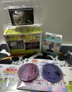 ワンピース 一番くじ ルフィ E賞 はこにわーるど　F賞 ルフィ ミニフィギュア