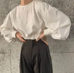 select MOCA by son ボリュームスリーブブラウス　ホワイト