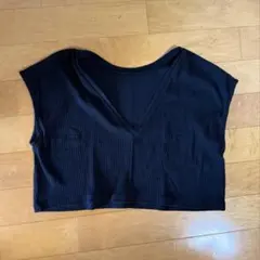 【美品】ページボーイ リブビスチェ タンクトップ トップス ブラック F