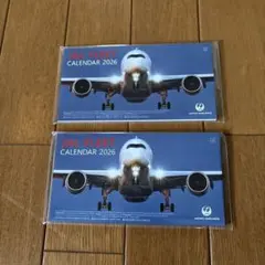 【新品未使用】JAL FLEET CALENDAR 2026年　卓上カレンダーのサムネイル