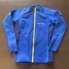 mont-bell ライト クリマプレン ラッシュガード 青140