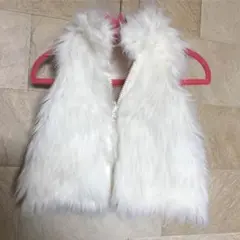 リバーシブル ベスト ファー 80㎝