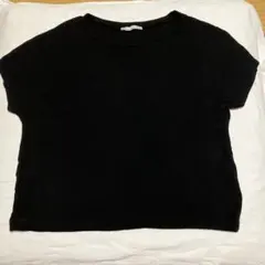 ZARA ブラック クロップド Tシャツ Lサイズ