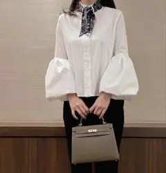 cccmalie シーマリー ラグラン長袖ブラウス cccmalie シーマリー】ラグラン 長袖ブラウス 白