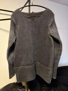 グレー クルーネック ニットセーター xu dog