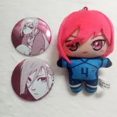 ブルーロック展　千切豹馬　ぬいぐるみ 缶バッチ