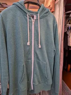 H&M DIVIDED ジップアップパーカー グリーン L