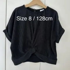[Size8/128cm] ZARA Kids 黒 半袖シャツ