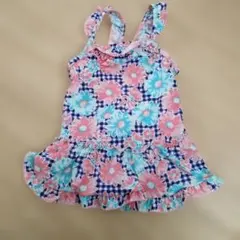 100センチ　フラワーワンピース水着