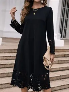 shienパンチングレースワンピース