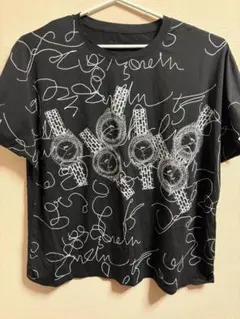 レディースラインストーン入りTシャツ