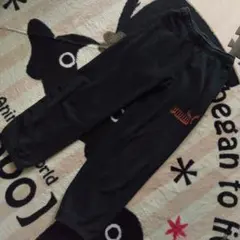 中古★150 プーマ　ズボン　パンツ　スウェット　黒★色落ちあり
