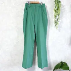 〈W.W.G.〉グリーン テーパードパンツ F ストレッチ スラックス