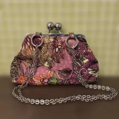 ZPM London花柄 がまぐちショルダーバッグ