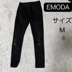 【美脚】EMODA エモダ ハイウエスト スキニー デニム ブラック系 Mサイズ