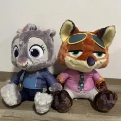 ズートピア2 スーパーラージ　ぬいぐるみ　ニック＆ジュディ　タグ付き未使用