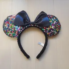 ディズニー　ミニー　スパンコールカチューシャ