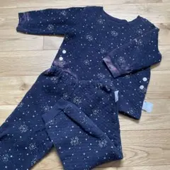 ユニクロ　キルトパジャマ　星