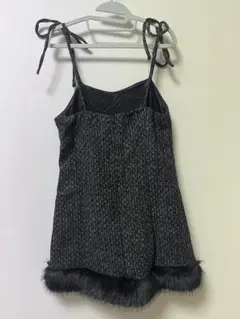 黒のキャミワンピ