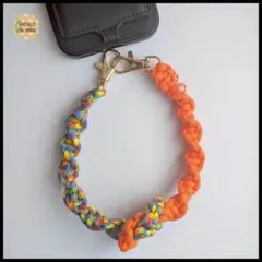 【新生活応援キャンペーン】パラコードꕤノットデザインのスマホストラップ
