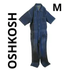 OSHKOSH デニムブルー 半袖オーバーオール M