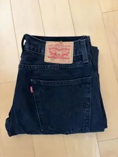 リーバイス555 ブラック ストレートデニム W31L32