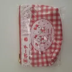 ハローキティ チェック柄ポーチ