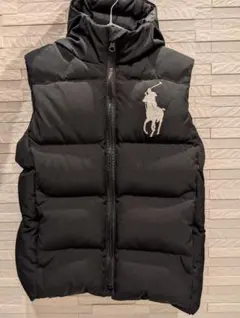 ラルフローレン　ダウンベスト　ブラック　サイズ6(120)